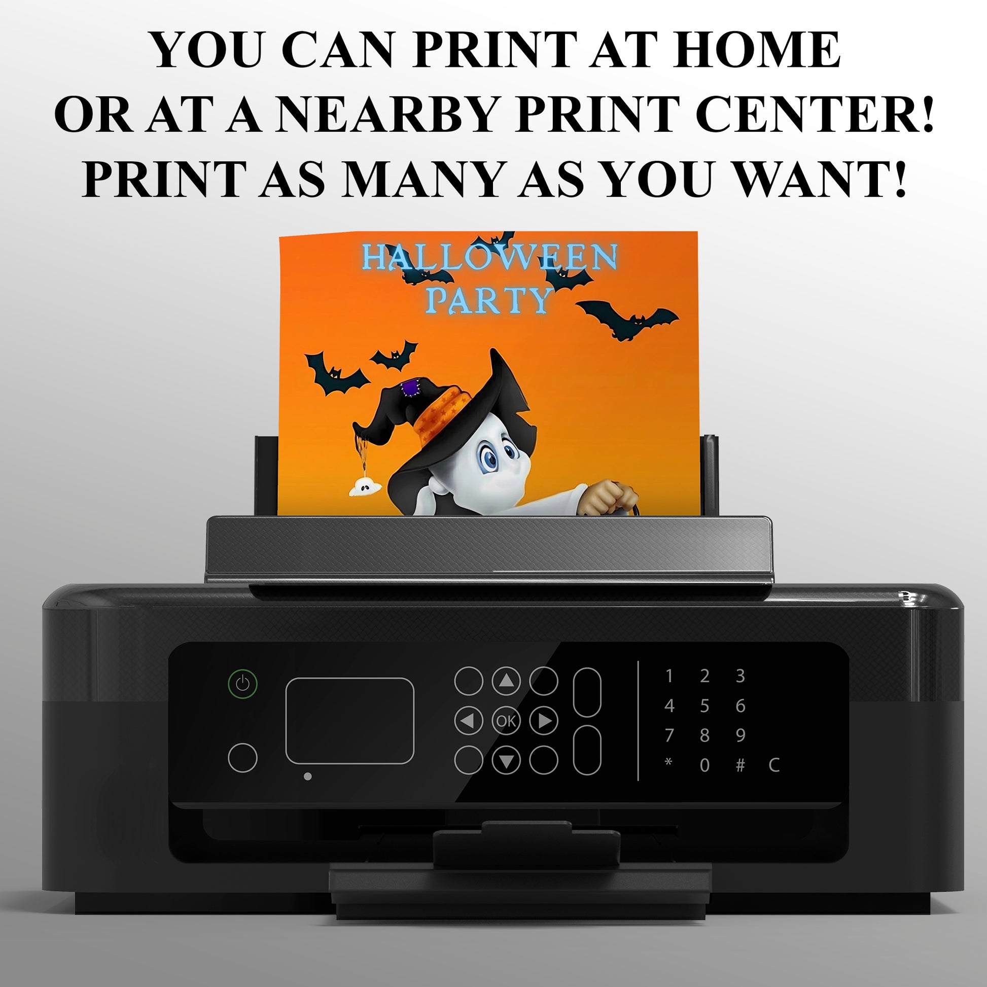 Casper Halloween Party Invitation - CreativeRino