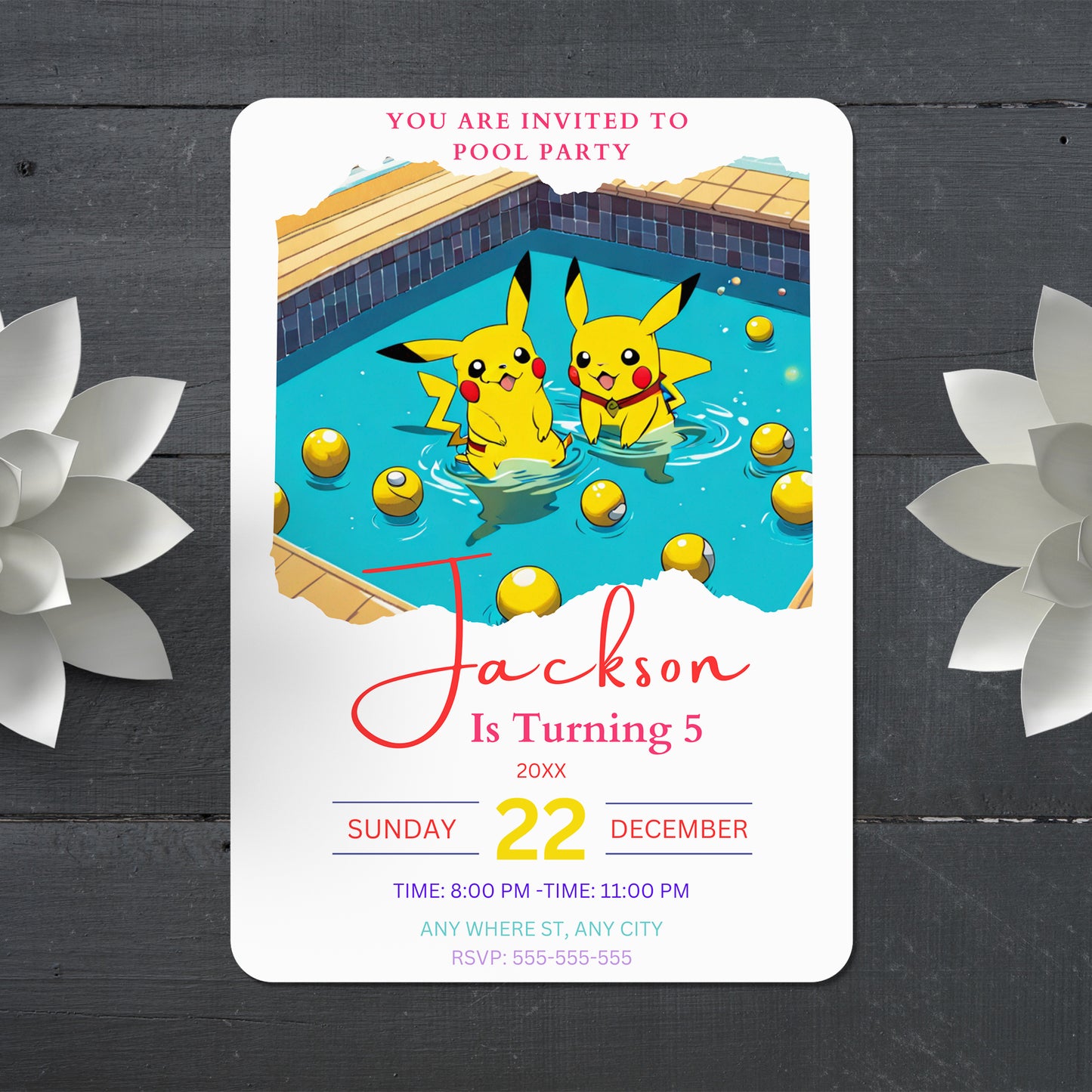 Pokemon Birthday Invitation Template - CreativeRino
