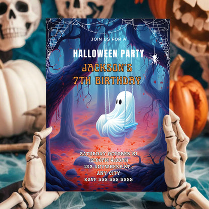 Casper Birthday Party Invitation - CreativeRino