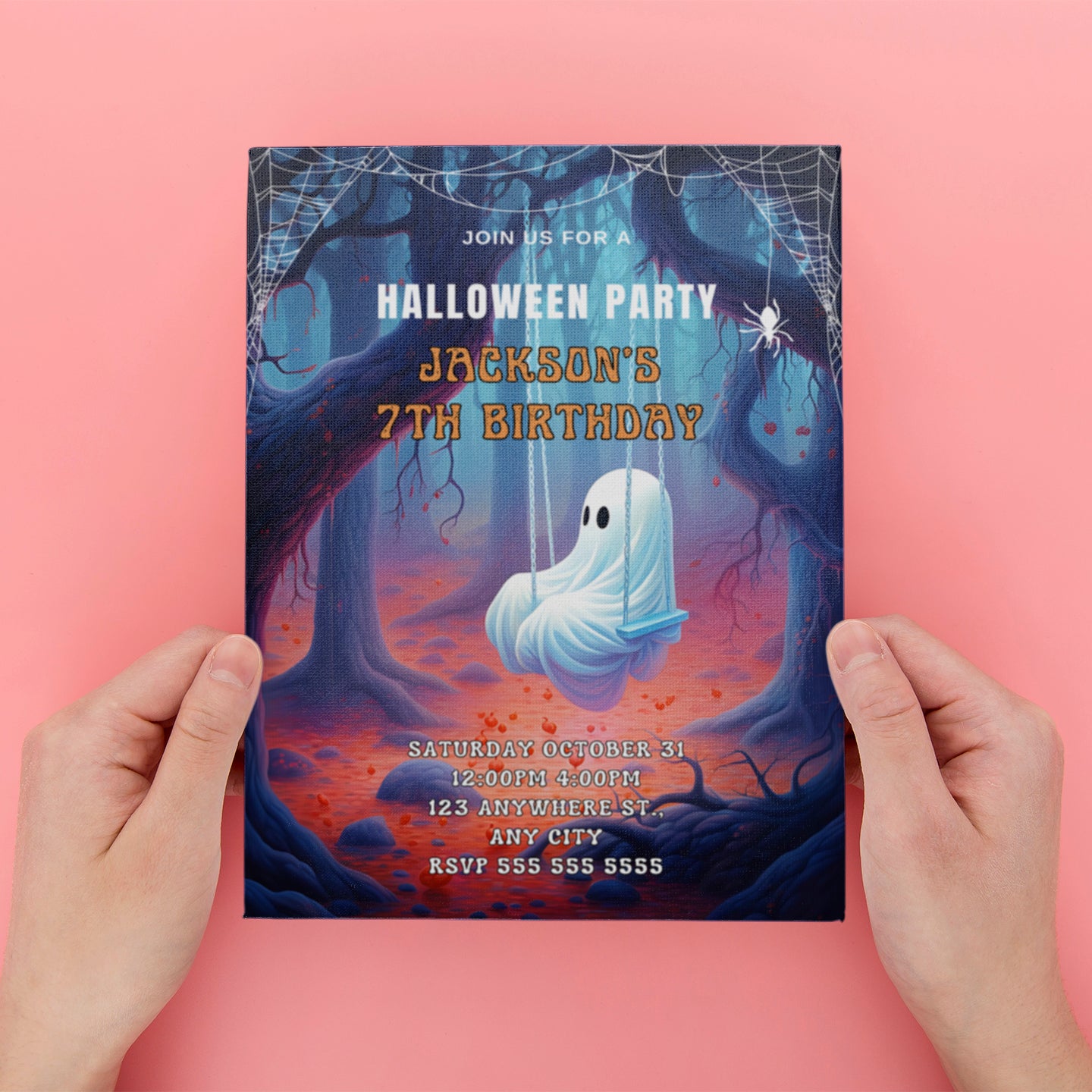 Casper Birthday Party Invitation - CreativeRino