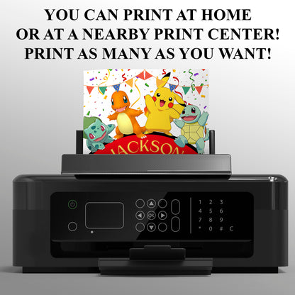 Pokemon Birthday Invitation Template - CreativeRino