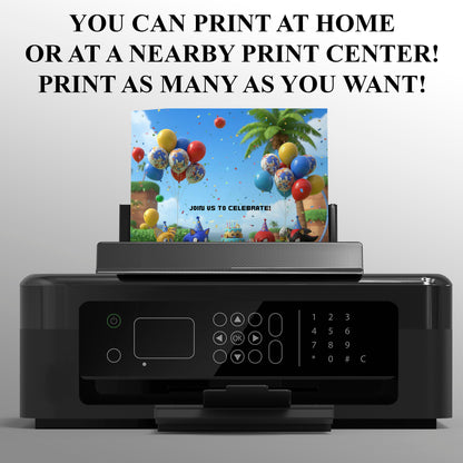 Sonic Birthday Invitation - CreativeRino