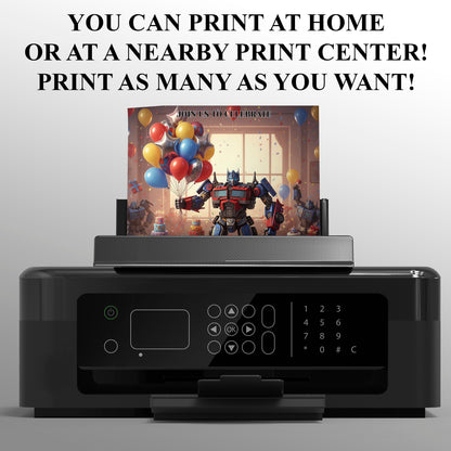Transformers Birthday Party Invitation - CreativeRino