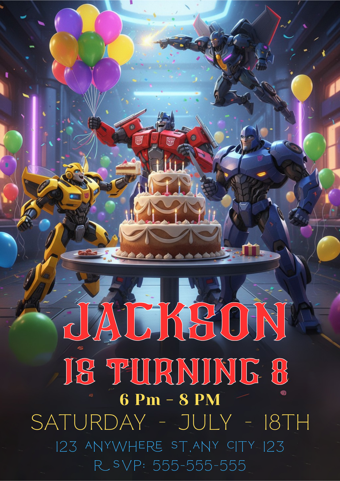 Rescue Bots Birthday Invitation - CreativeRino