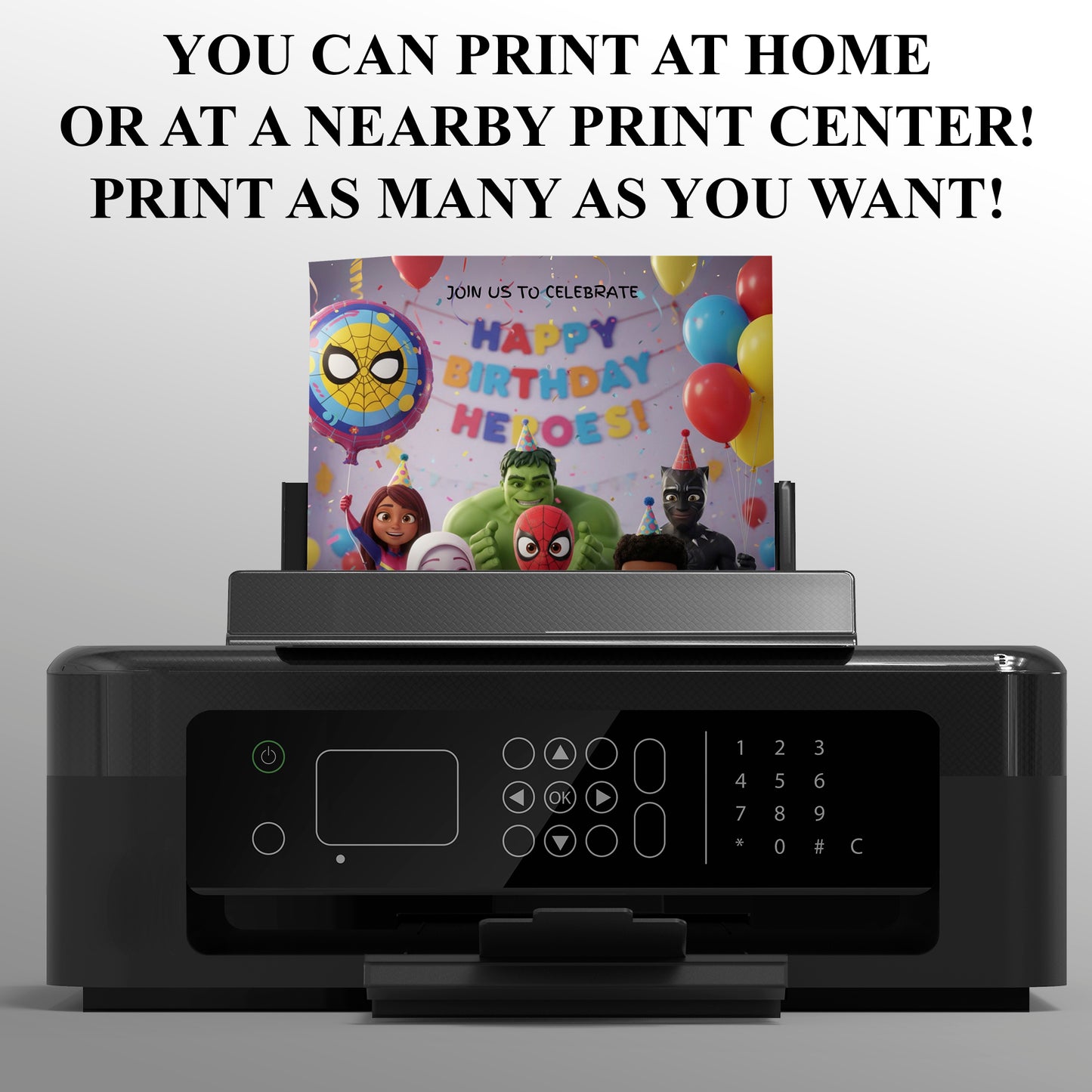 Spidey and His Amazing Friends Birthday Invitation - CreativeRino