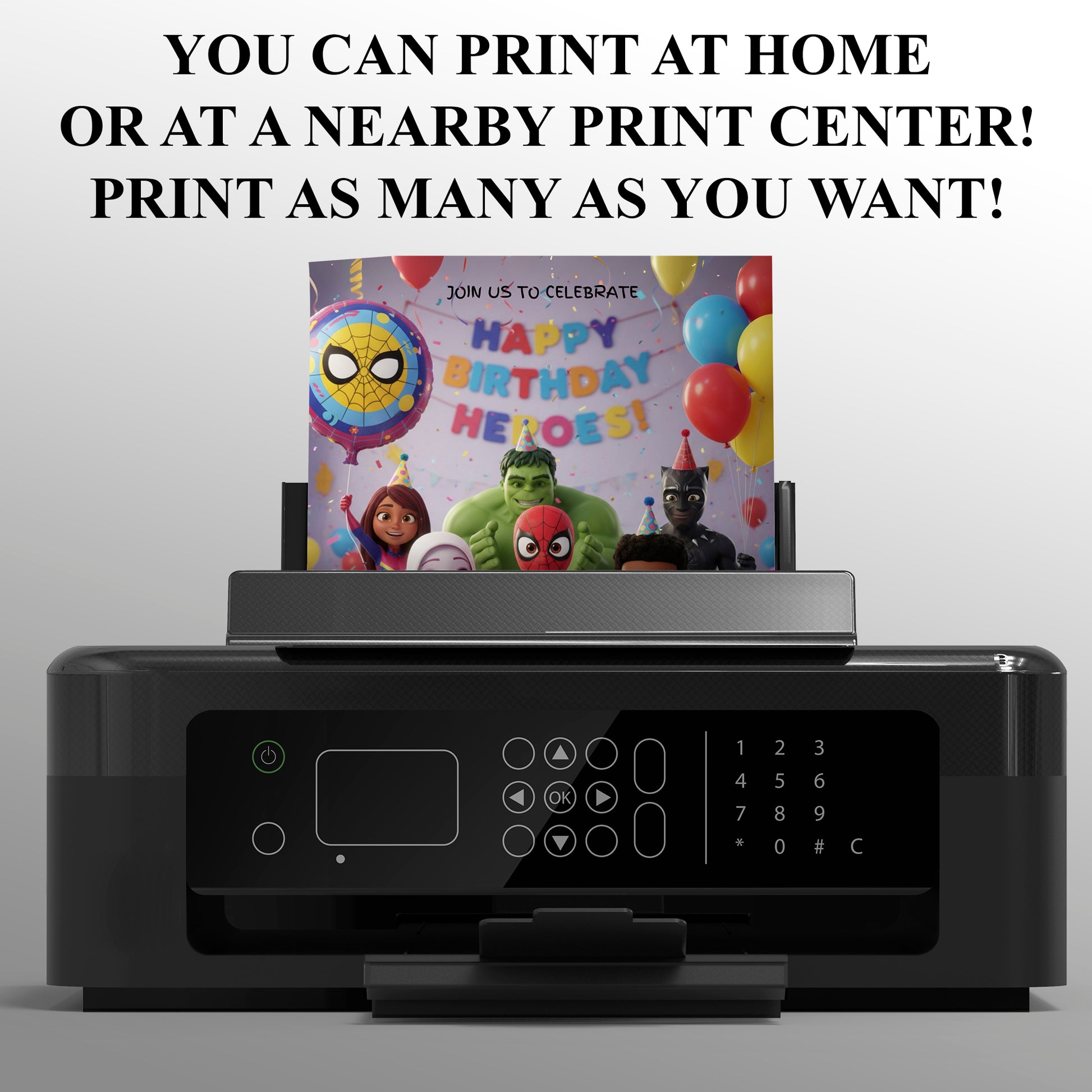 Spidey and His Amazing Friends Birthday Invitation - CreativeRino