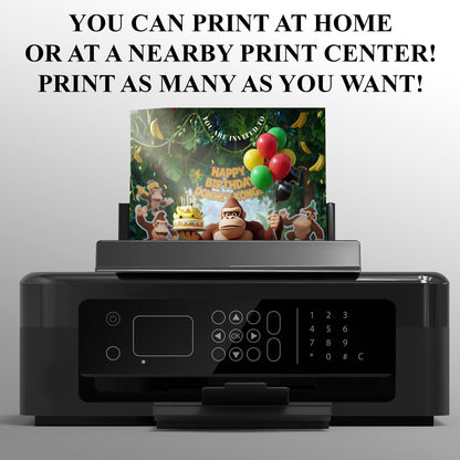 Donkey Kong Birthday Invitation - CreativeRino