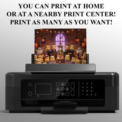 Halloween Minion Birthday Invitation - CreativeRino