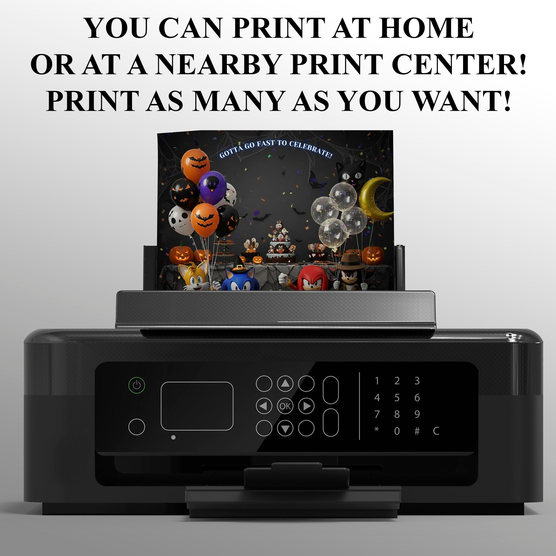 Sonic Halloween Invitation - CreativeRino