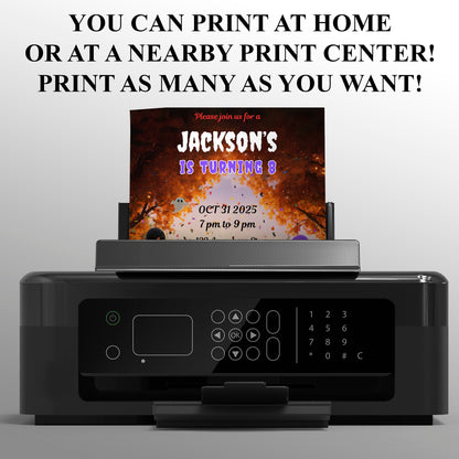 Spidey and His Amazing Friends Halloween Birthday Invitation - CreativeRino