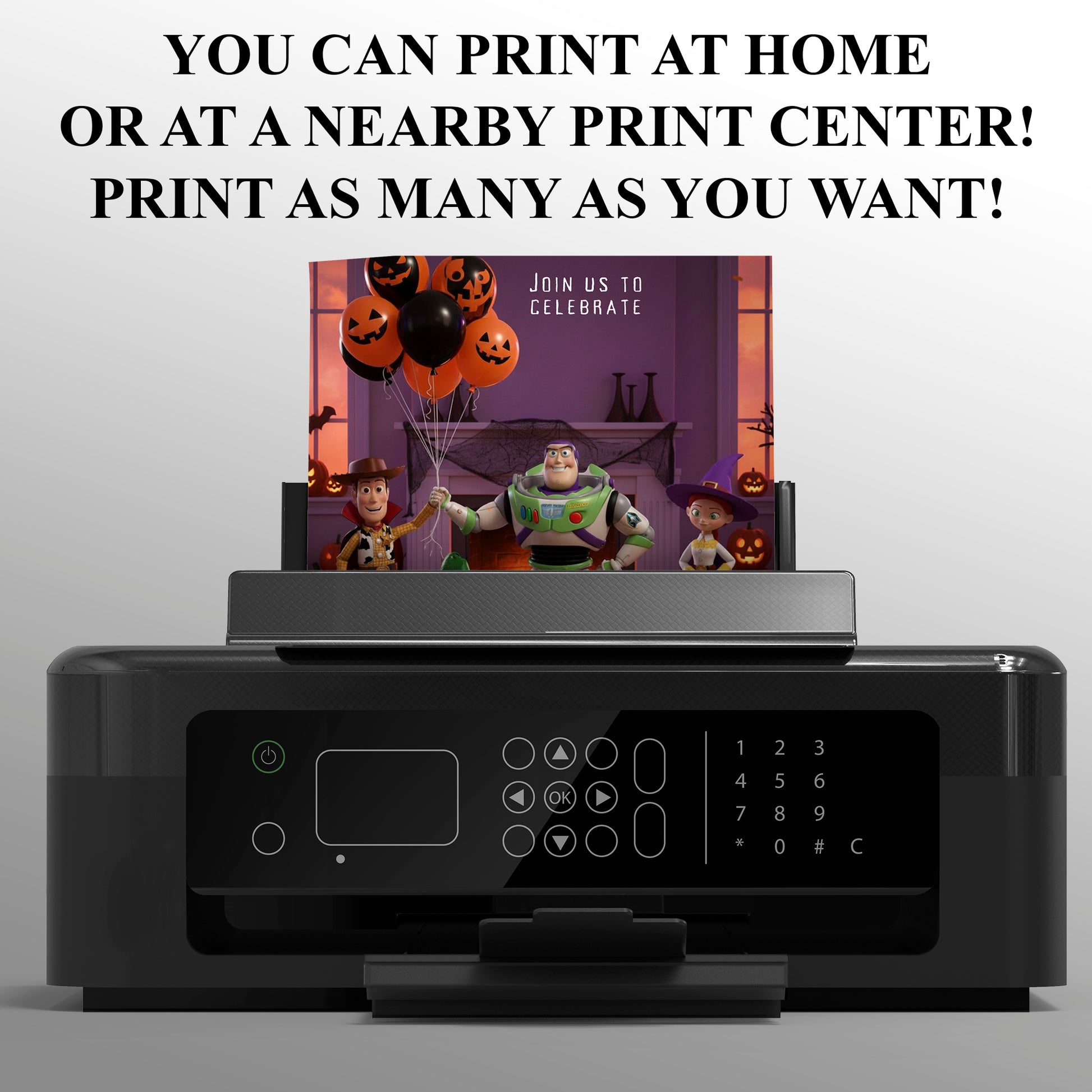 Toy Story Halloween Party Invitation - CreativeRino