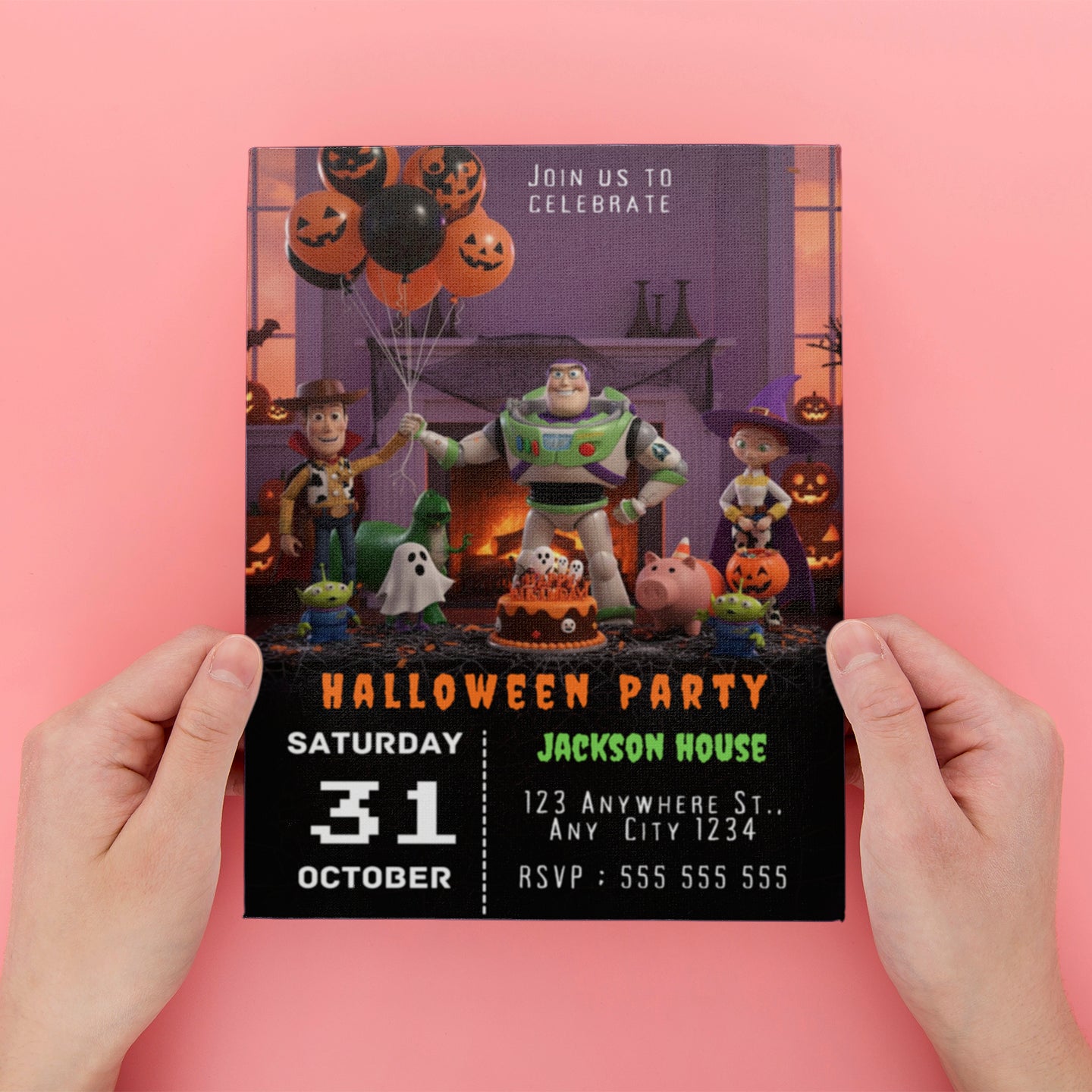 Toy Story Halloween Party Invitation - CreativeRino