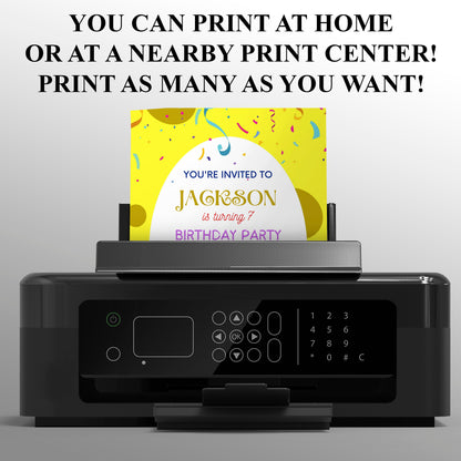 SpongeBob Birthday Invitation Template - CreativeRino