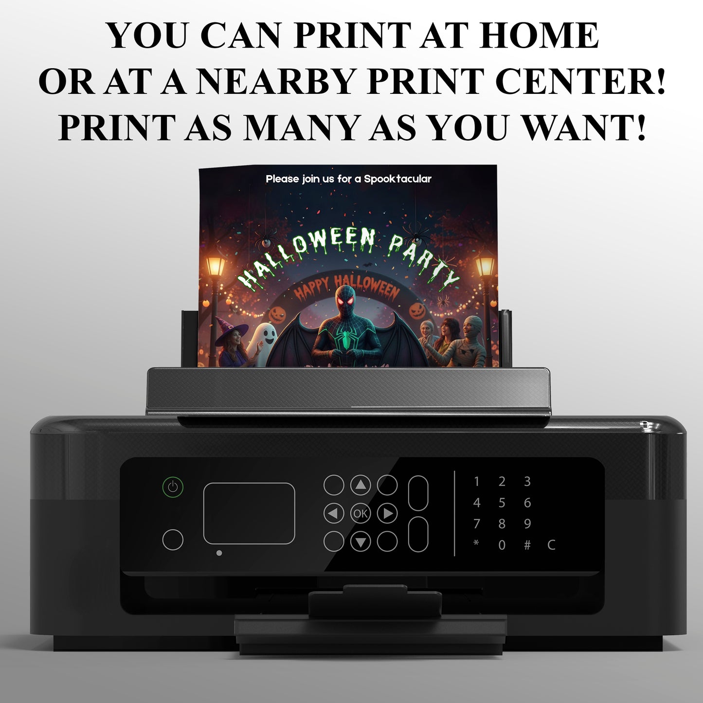 Spooky Spidey Halloween Party Invite - CreativeRino