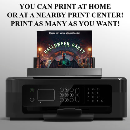 Spooky Spidey Halloween Party Invite - CreativeRino