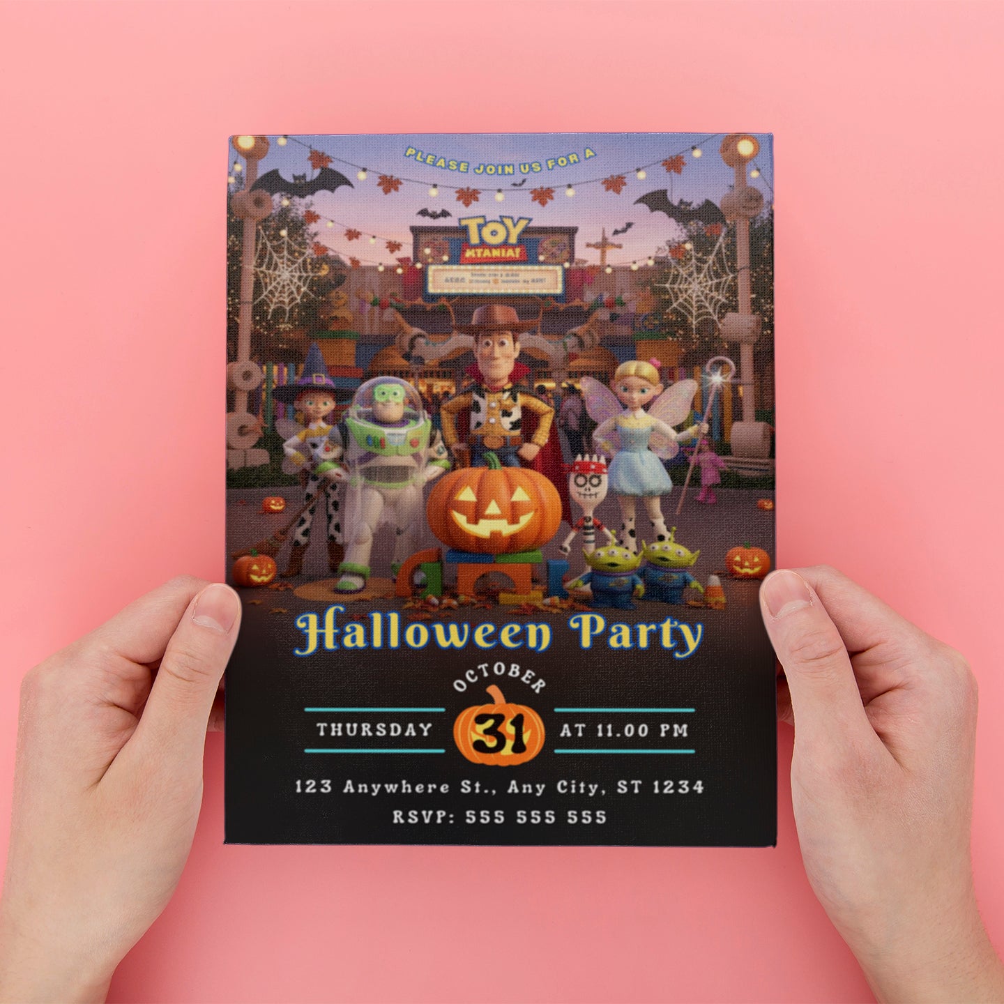 Toy Story Halloween Party Invitation - CreativeRino