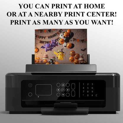 Pokemon and Friends Halloween Party Invitation - CreativeRino