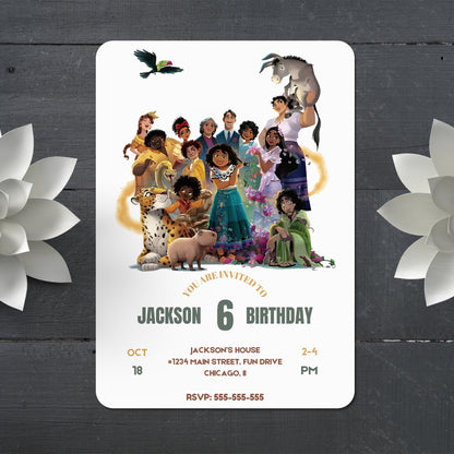 Encanto Birthday Invitation Template - CreativeRino