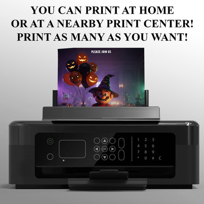 Super Mario Halloween Birthday Invitation - CreativeRino