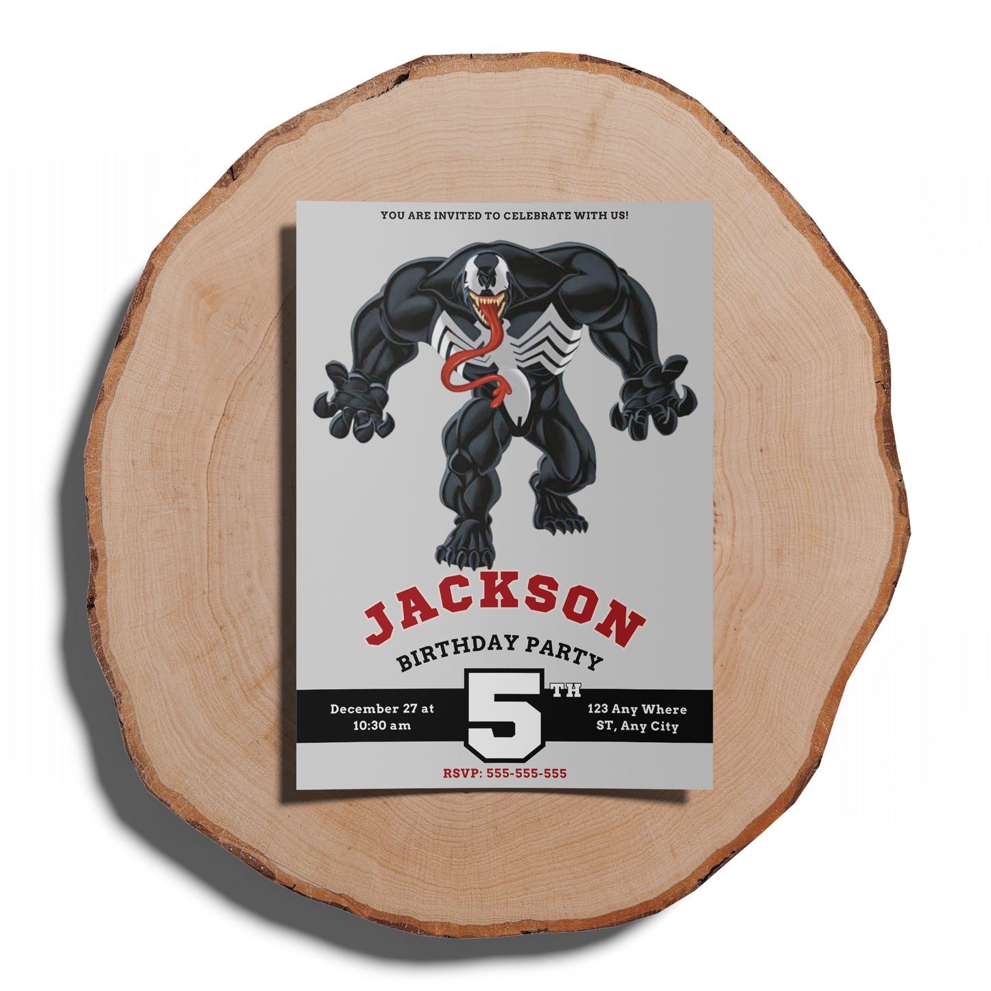 Venom The Last Dance Birthday Invitation Template - CreativeRino