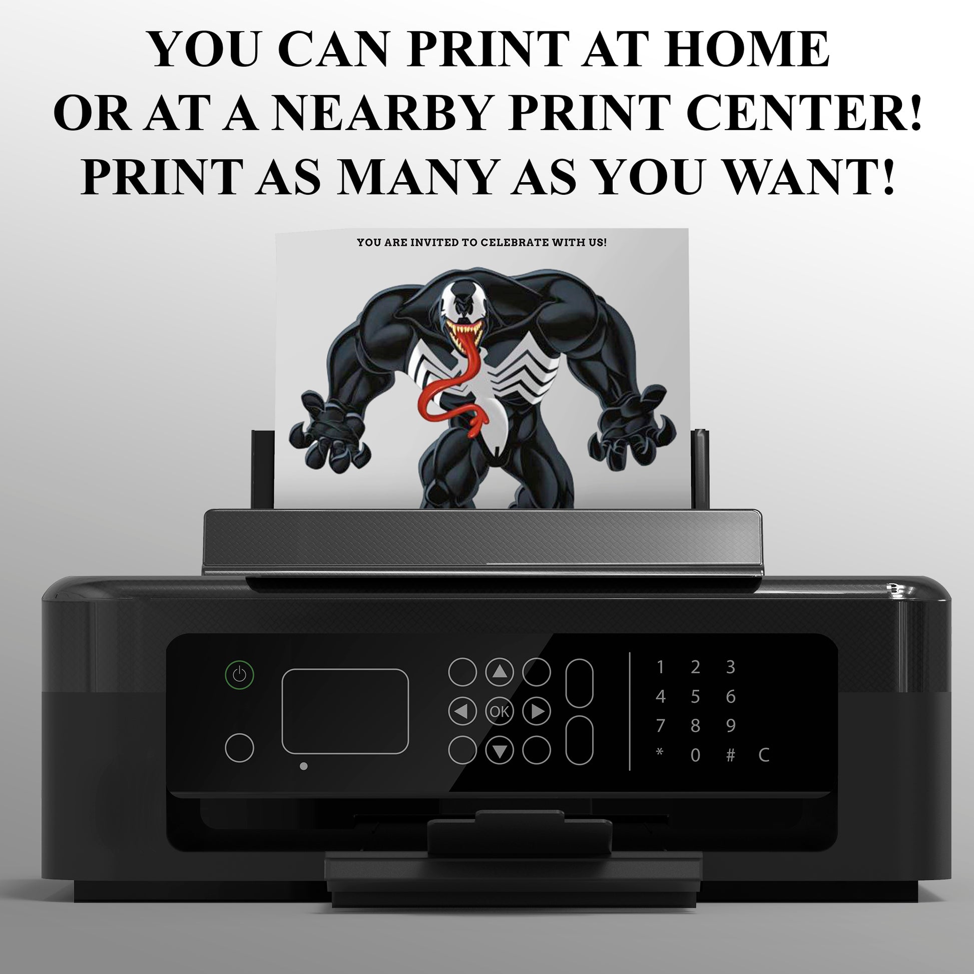 Venom The Last Dance Birthday Invitation Template - CreativeRino