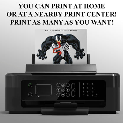 Venom The Last Dance Birthday Invitation Template - CreativeRino