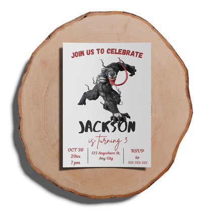 Venom The Last Dance Birthday Invitation Template - CreativeRino