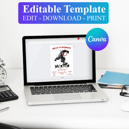 Venom The Last Dance Birthday Invitation Template - CreativeRino