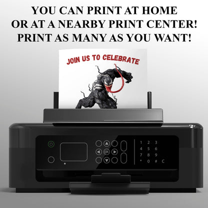 Venom The Last Dance Birthday Invitation Template - CreativeRino