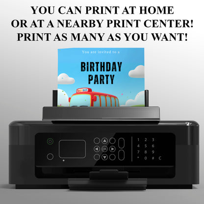 Babybus Birthday Invitation - CreativeRino