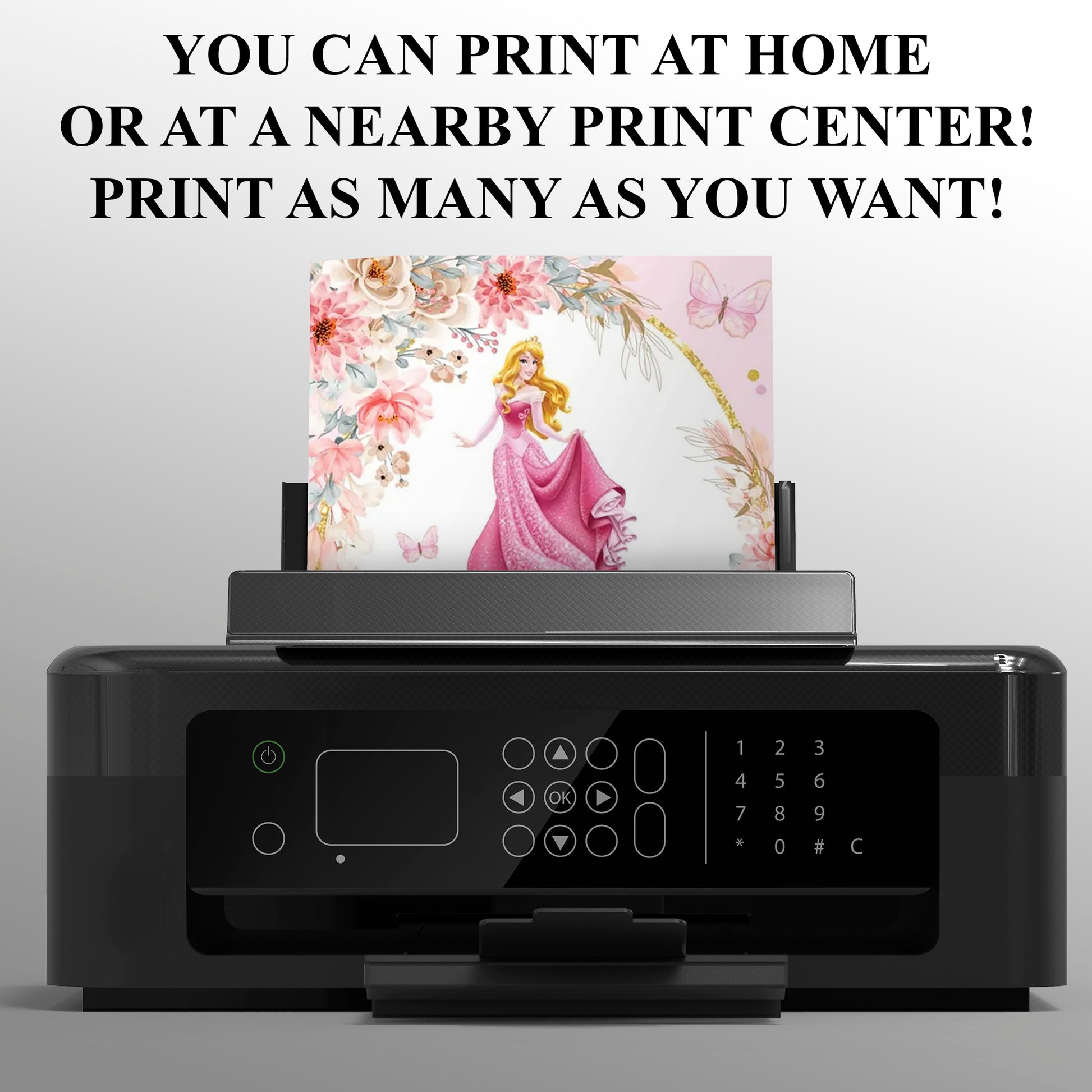 Princess Aurora Birthday Party Invitation - CreativeRino