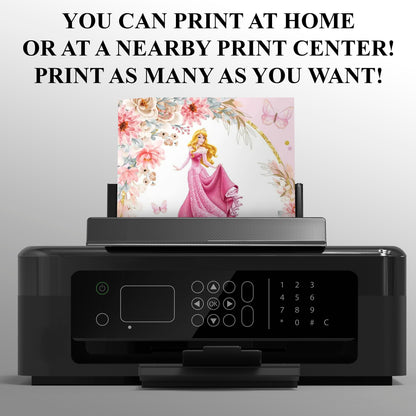 Princess Aurora Birthday Party Invitation - CreativeRino