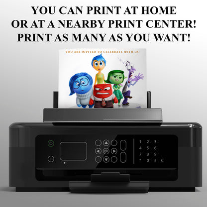 Inside Out Birthday Invitation Template - CreativeRino