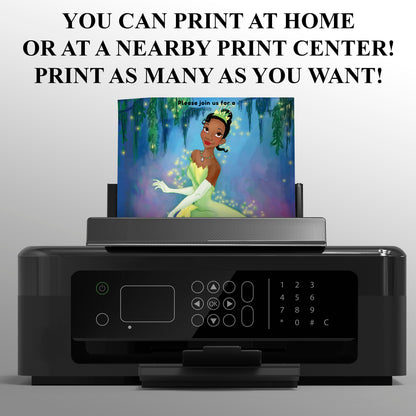 Princess Tiana Birthday Invitation - CreativeRino