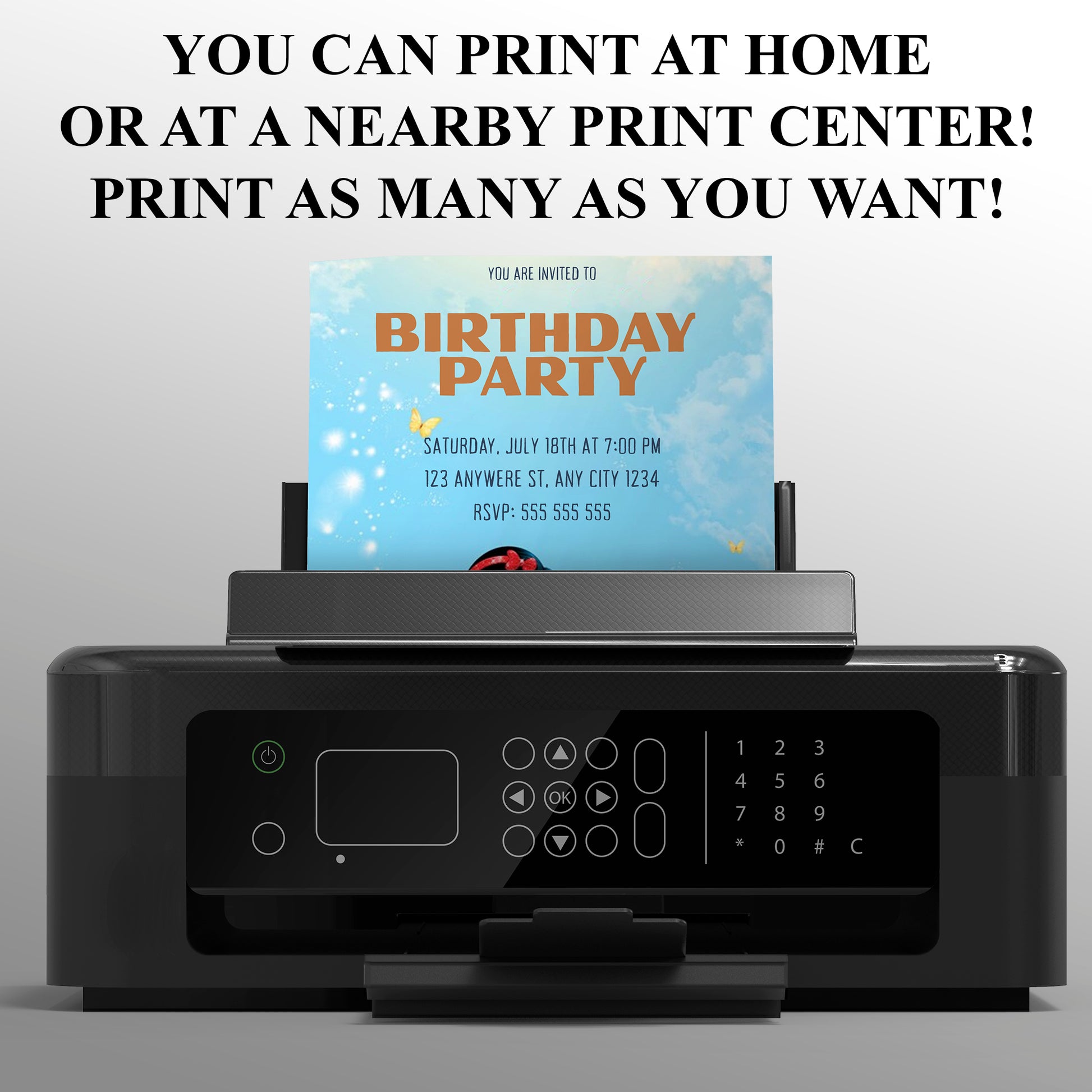 Snow white Birthday Party Invitation - CreativeRino