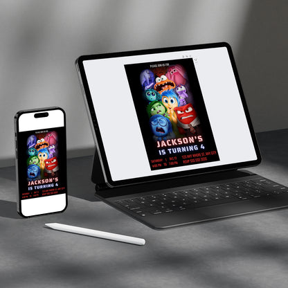 Inside Out Birthday Invitation Template - CreativeRino