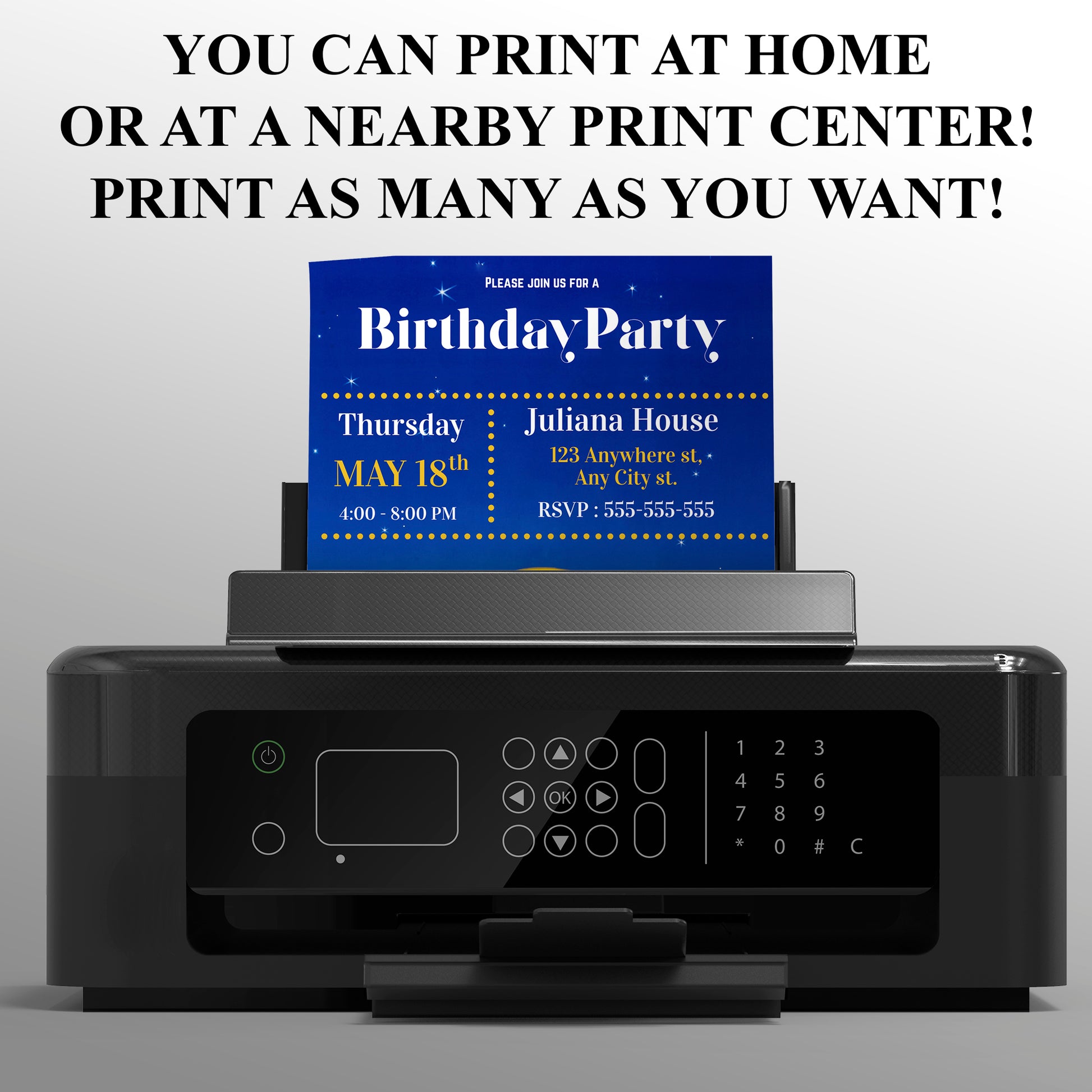 Little Mermaid Birthday Party Invitation - CreativeRino
