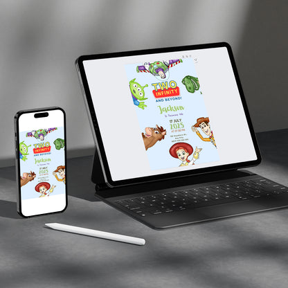 Toy Story Birthday Invitation Template - CreativeRino