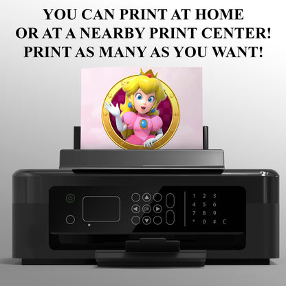 Princess Peach Birthday Template - CreativeRino