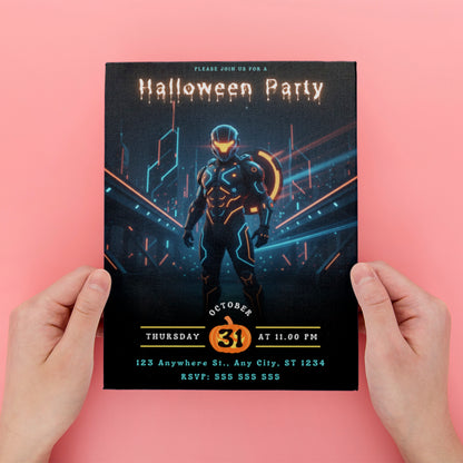 Tron Ares Halloween Party Invitation - CreativeRino