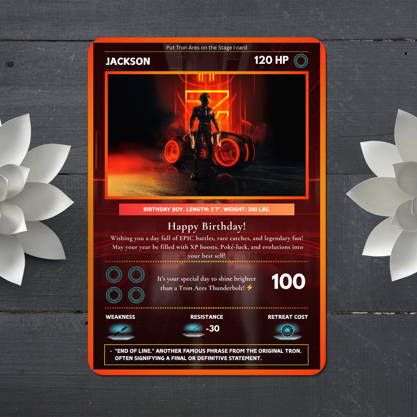 Tron Ares Invitation Card - CreativeRino