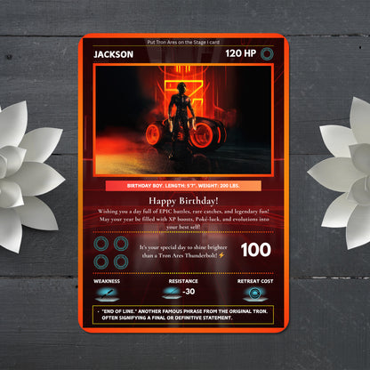 Tron Ares Invitation Card - CreativeRino