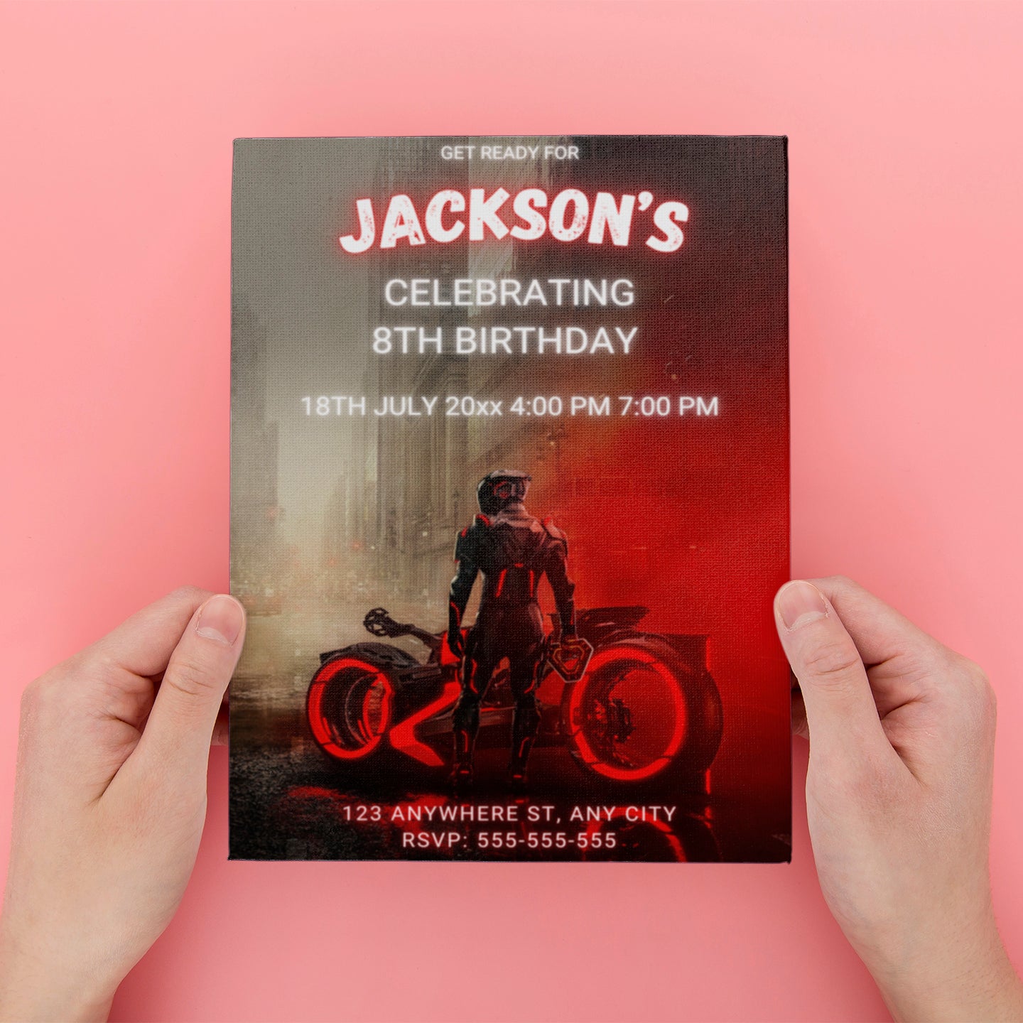 Printable Tron Birthday Invitation - CreativeRino