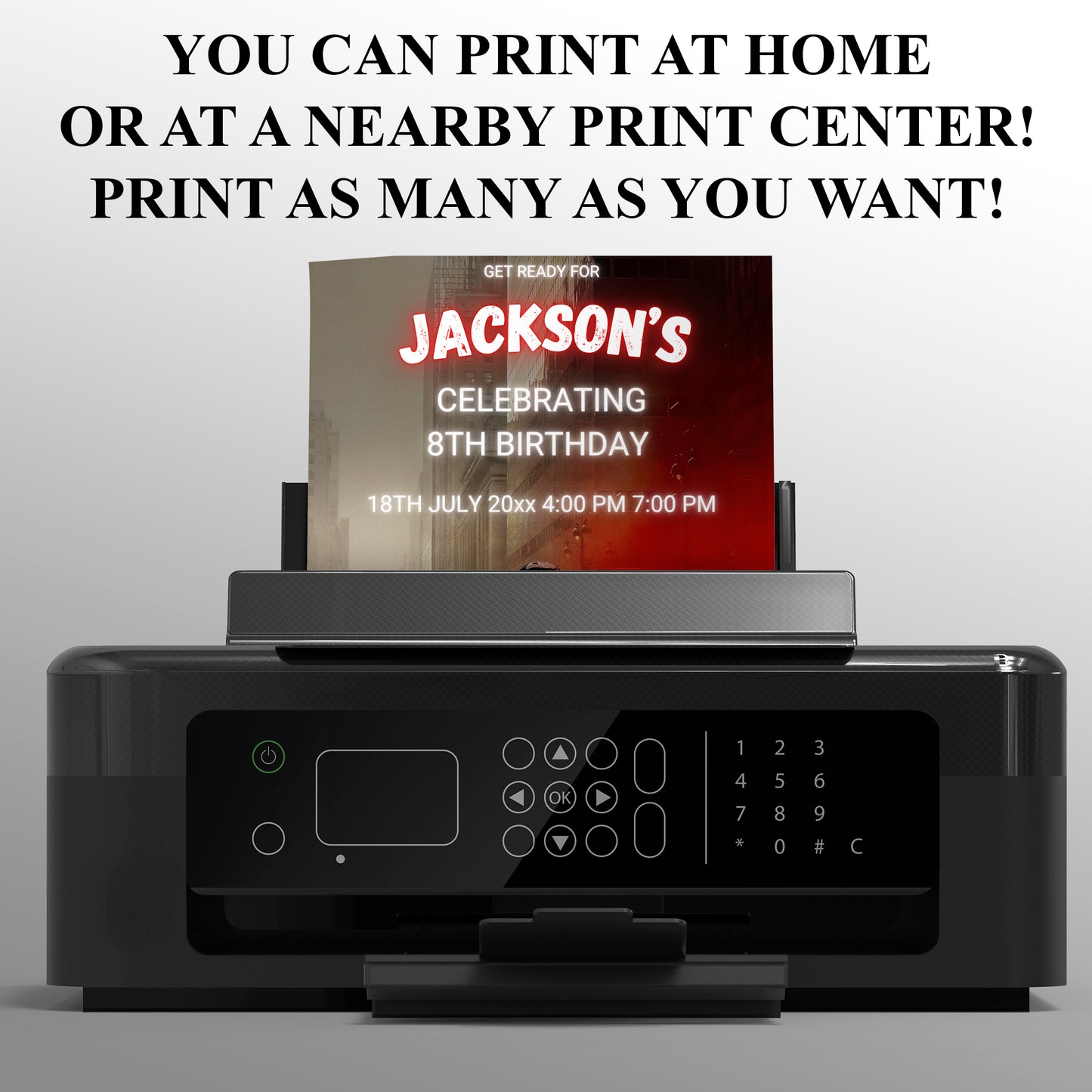 Printable Tron Birthday Invitation - CreativeRino