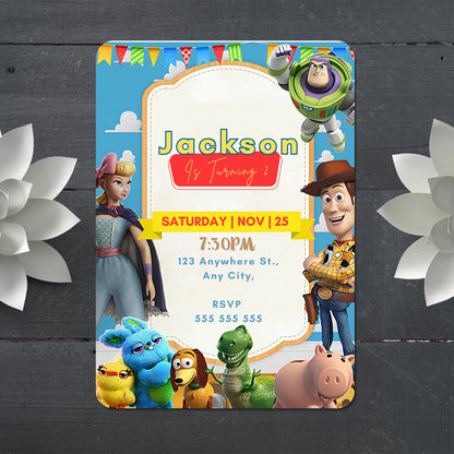 Toy Story Birthday Invitation Template - CreativeRino
