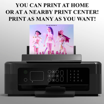 Printable Kpop Demon Hunters Birthday Invitation - CreativeRino