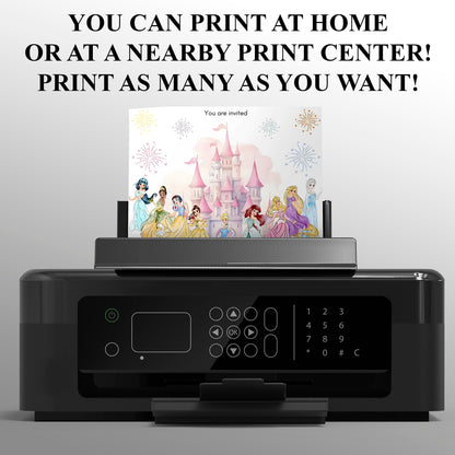 Disney Princess Birthday Invitation - CreativeRino