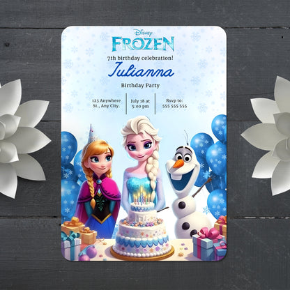 Disney Frozen Birthday invitation - CreativeRino