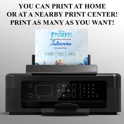 Disney Frozen Birthday invitation - CreativeRino