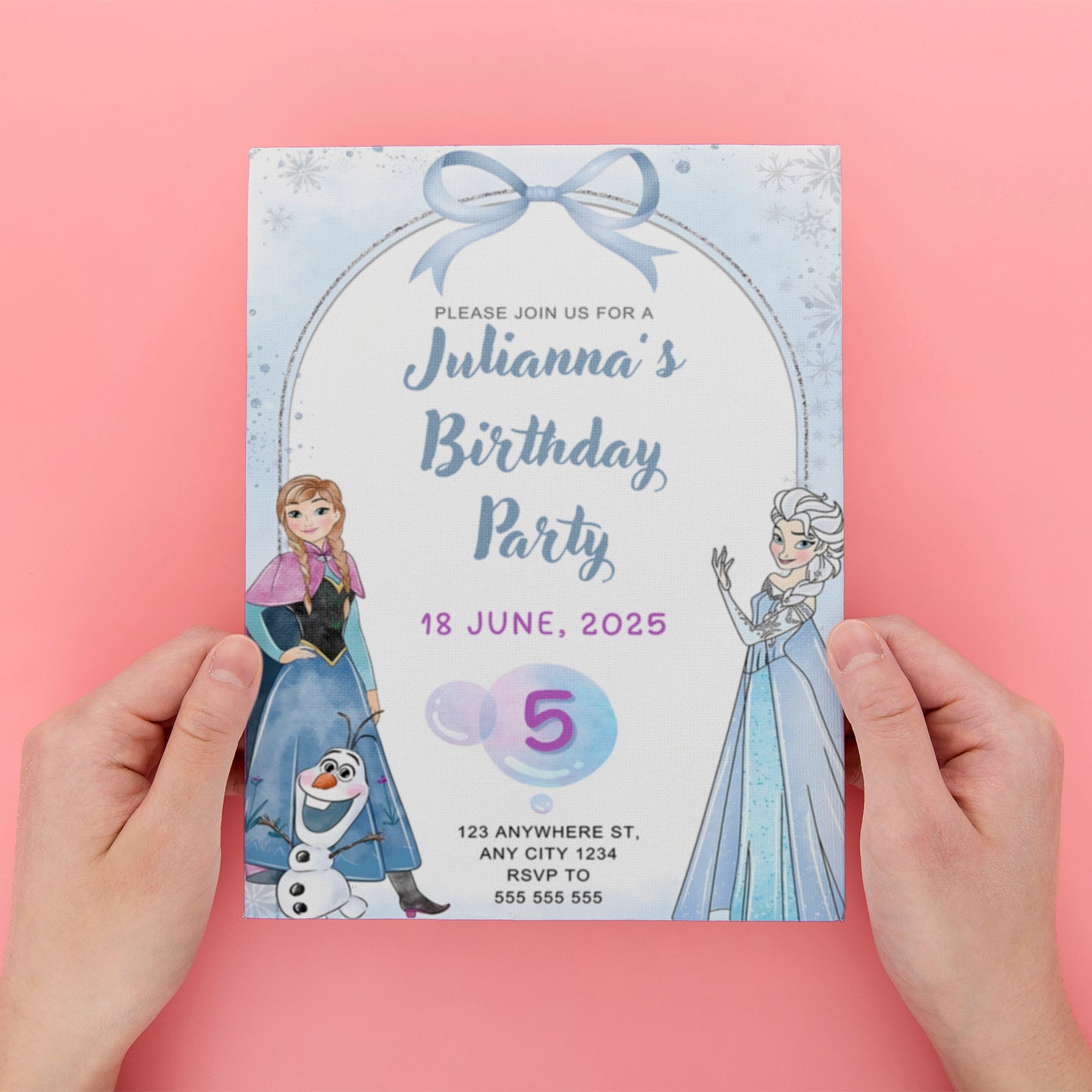 Disney Frozen Birthday Party Invitation - CreativeRino